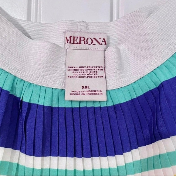 Merona Multicolor Accordion Pleat Plus Skirt XXL - Picture 4 of 4